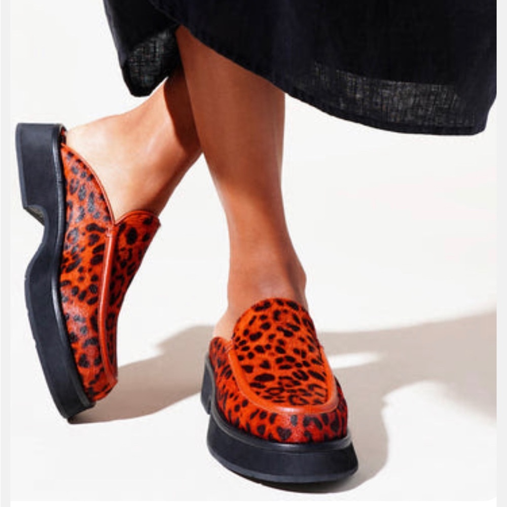 Charlotte Stone Duncan Sienna Leopard Loafers